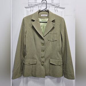 Alexane Houndstooth Green Blazer